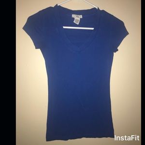 Blue DEB V-neck